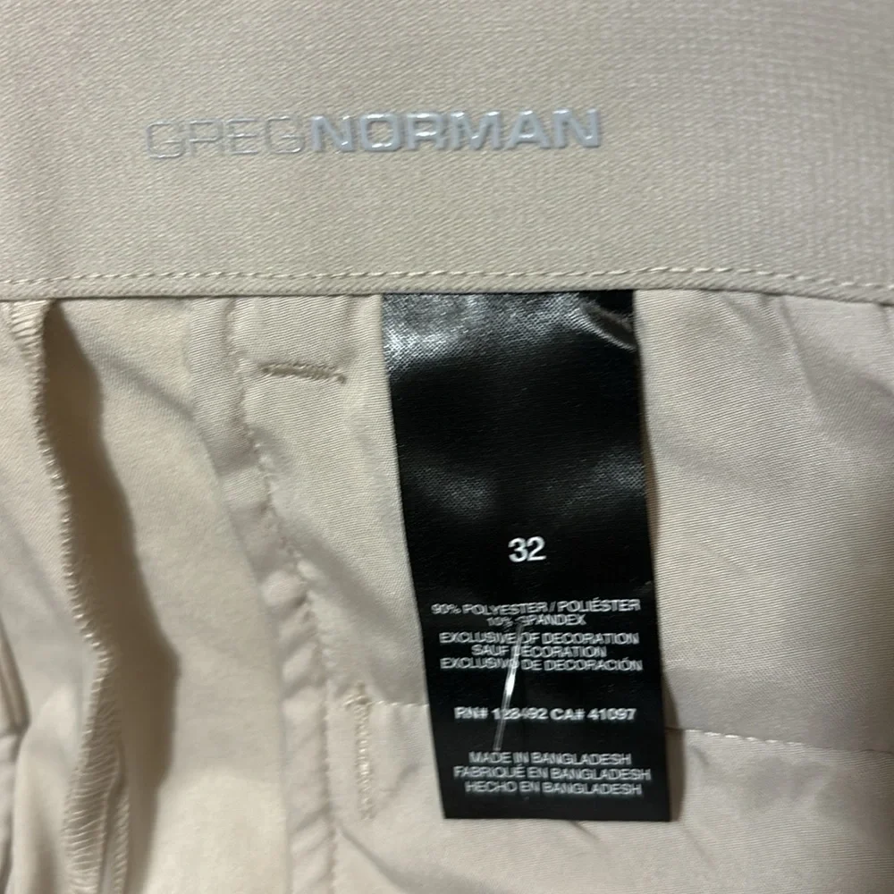 Greg Norman ML75 Microlux Stretch Short Sz 32 Sandstone